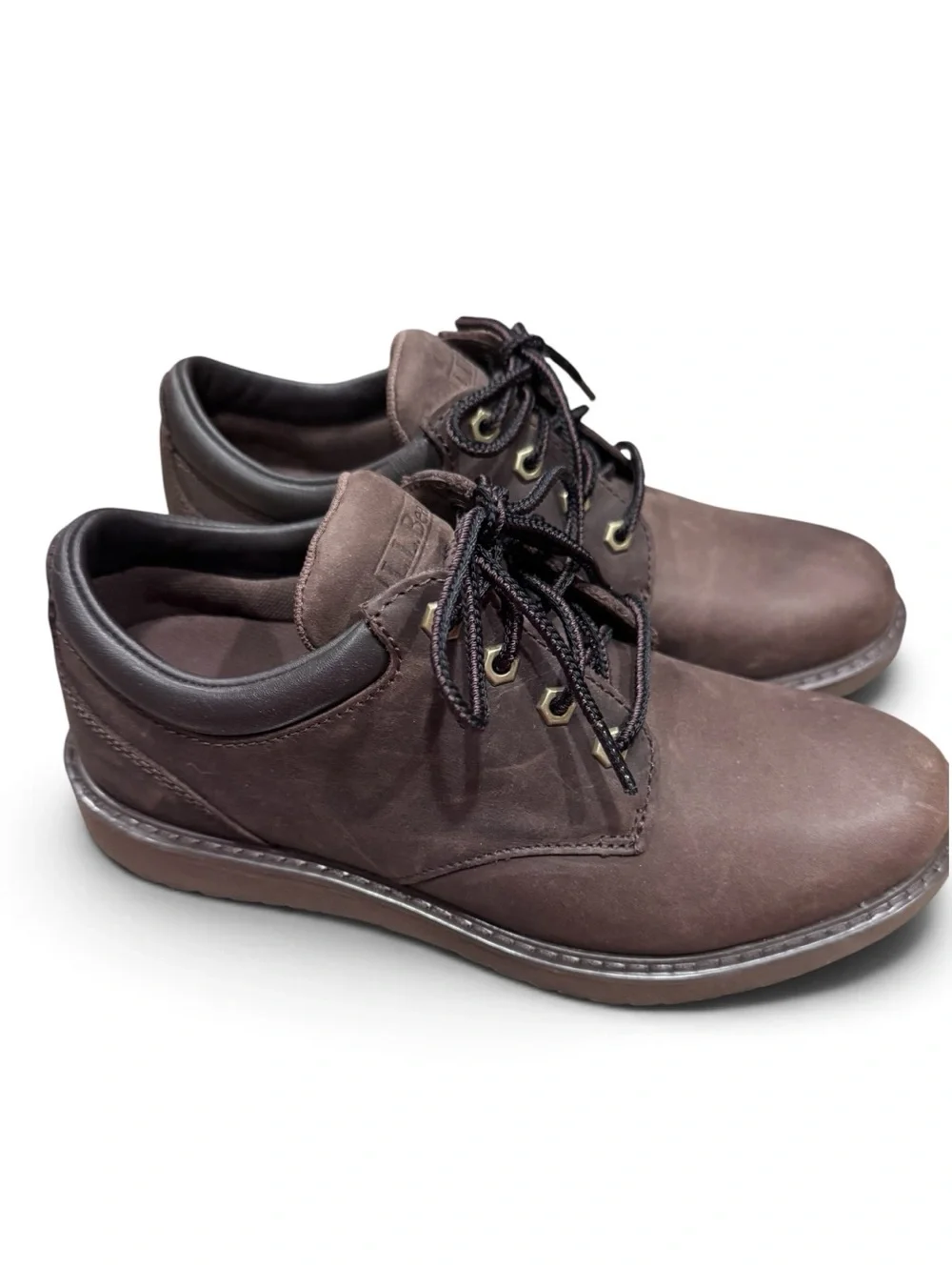 L.L.Bean Men’s Brown Lace-Up Casual Shoes Size 8 Medium NWOB